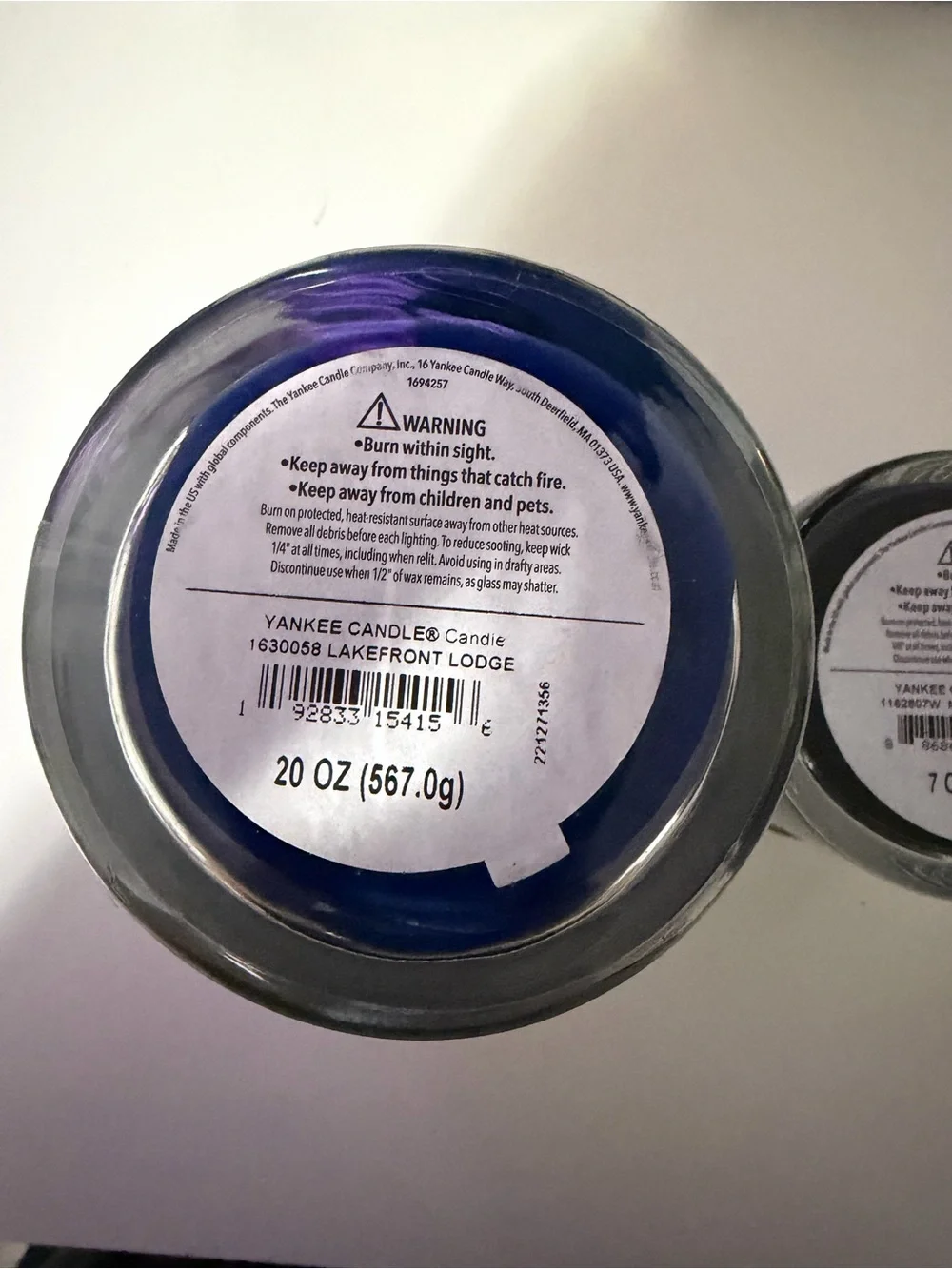 Yankee Candle Lakefront Lodge & Midsummer's Night Duo - Navy & Black